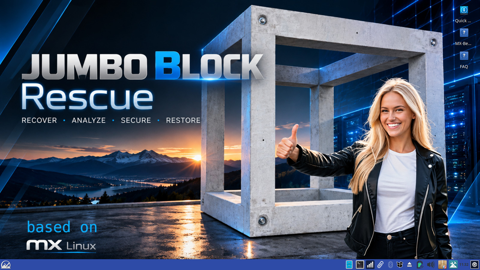JUMBO BLOCK Rescue USB-Stick